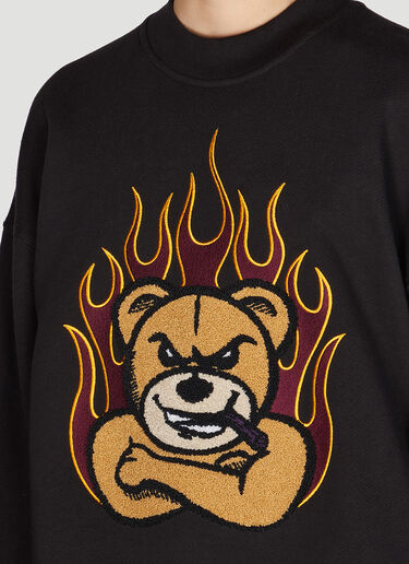 Bear Sweatshirt 8 Moncler Palm Angels Bear Sweatshirt Black mpa0351015
