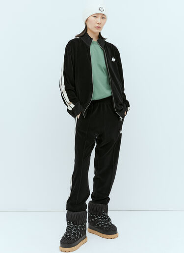 Logo Patch Zip-Up Sweatshirt Moncler x Palm Angels Logo Patch Zip-Up Sweatshirt Black mpa0355013