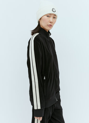 Logo Patch Zip-Up Sweatshirt Moncler x Palm Angels Logo Patch Zip-Up Sweatshirt Black mpa0355013