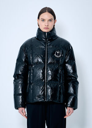 8 Moncler Palm Angels Simoom Short Down Jacket Black mpa0359003