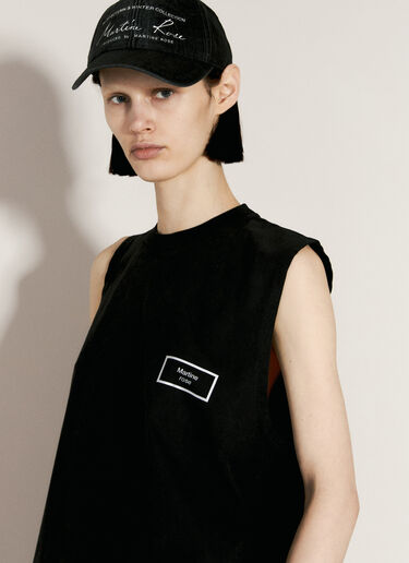 ロゴプリントタンクトップ Martine Rose ロゴプリントタンクトップ ブラック mtr0356004