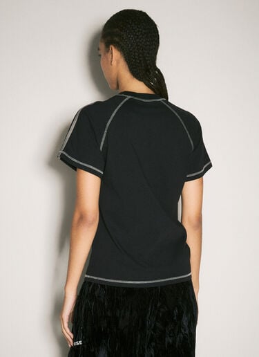 Martine Rose RAGLAN SHRUNKEN T-SHIRT Black mtr0358008