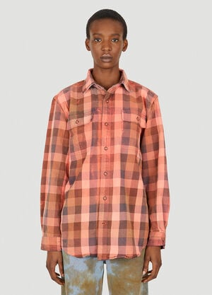 NOTSONORMAL Glo Flannel Shirt Orange nsm0348019