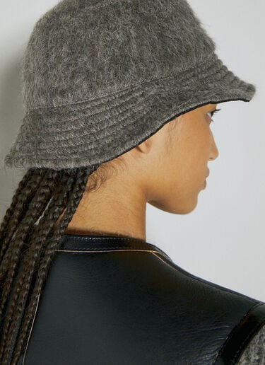 Our Legacy Fuzzy Bucket Hat Grey our0354008