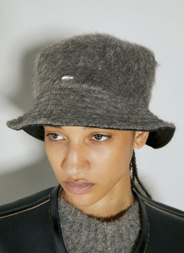 Our Legacy Fuzzy Bucket Hat Grey our0354008