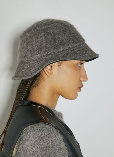 Our Legacy Fuzzy Bucket Hat Grey our0354008