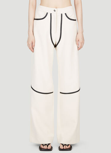 Rodeo Piped Pants Paris Georgia Rodeo Piped Pants Cream pag0254002