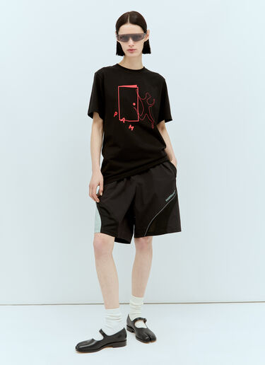 オープンドアTシャツ P.A.M. オープンドアTシャツ ブラック pam0357004