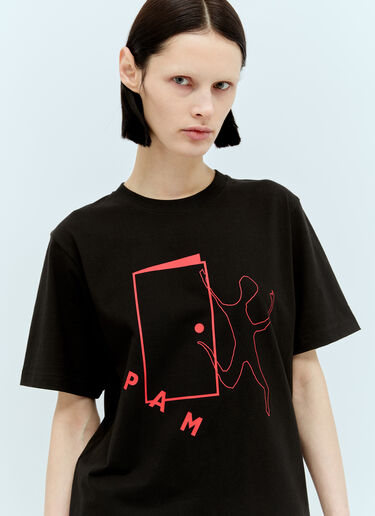 オープンドアTシャツ P.A.M. オープンドアTシャツ ブラック pam0357004