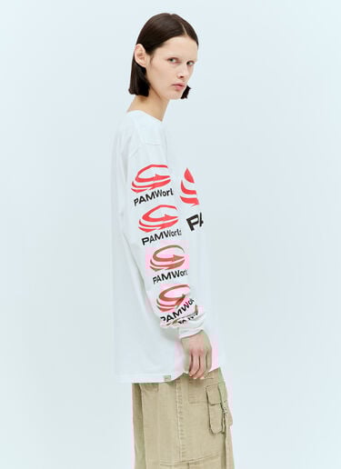 P.A.M. ロゴプリントTシャツ  ホワイト pam0357007