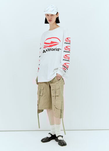 P.A.M. ロゴプリントTシャツ  ホワイト pam0357007