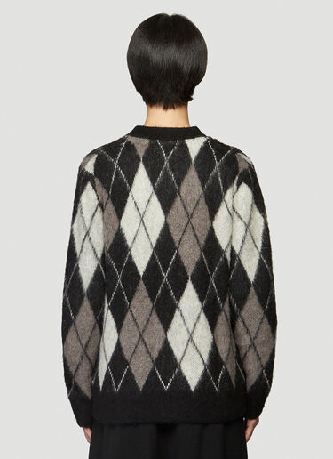 Pringle of Scotland Argyle Monochrome Cardigan Black pos0340008