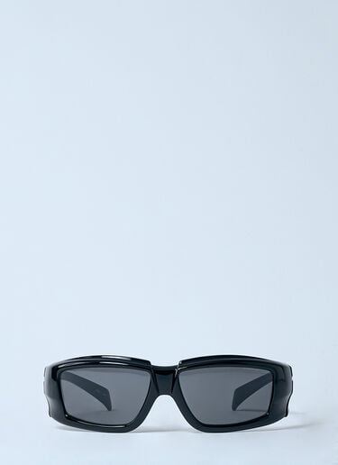 Rick Owens Rectangular Sunglases Black ris0353002