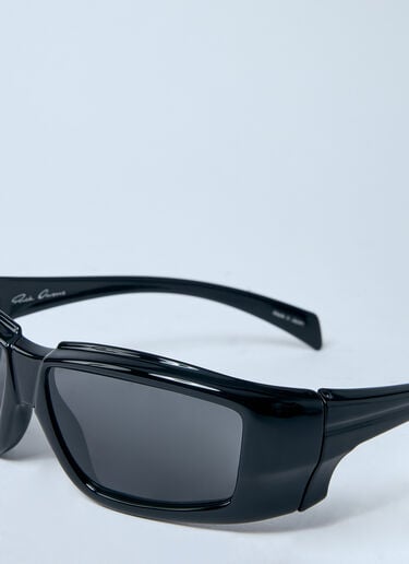 Rick Owens Rectangular Sunglases Black ris0353002
