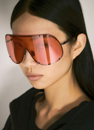 Shield Sunglasses Rick Owens Shield Sunglasses Red ris0357004