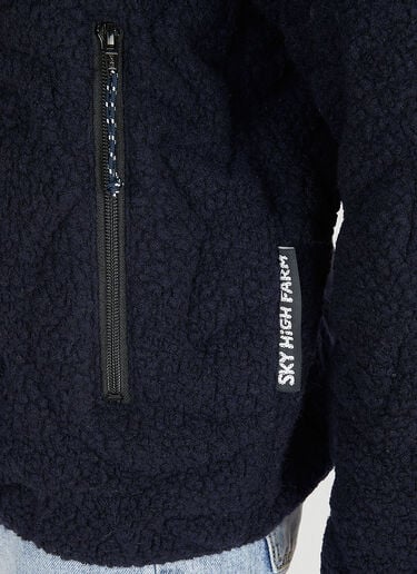 Sky High Farm Workwear キルティングフリースジップジャケット ネイビー skh0350008