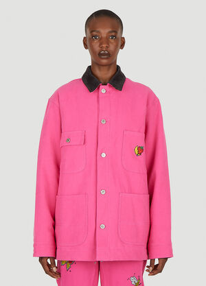 Sky High Farm Workwear Workwear Canvas Chore Jacket Pink skh0350014