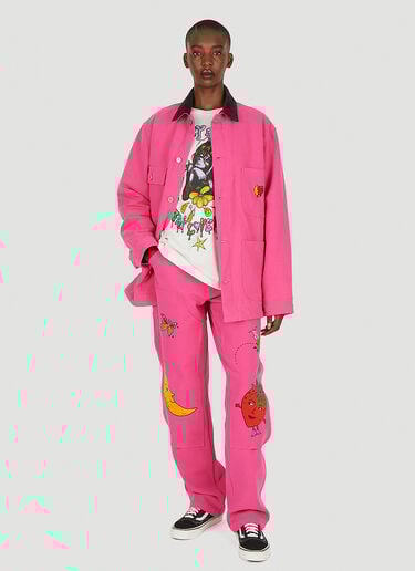 Sky High Farm Workwear ワークウェアキャンバスチョアジャケット ピンク skh0350014