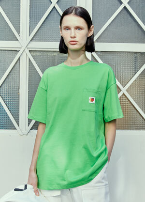 Sky High Farm Workwear Logo Patch T-Shirt Green skh0354009