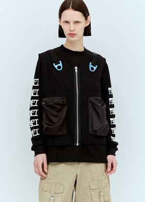 Space Available Utility Recycled Vest Black spa0356009