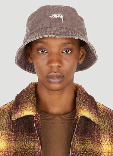 Low Pro Washed Bucket Hat Stüssy Low Pro Washed Bucket Hat Brown sts0347030