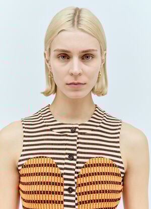 Tom Wood Medium Oyster Hoop Earrings Gold tmw0355008