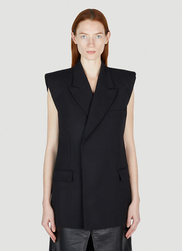 Tailored Sleeveless Blazer VTMNTS Tailored Sleeveless Blazer Black vtm0351001