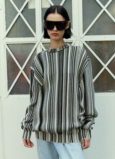 Glitched Knitted Sweater VTMNTS Glitched Knitted Sweater Black vtm0354008