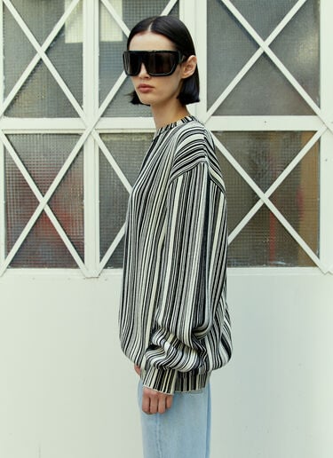 Glitched Knitted Sweater VTMNTS Glitched Knitted Sweater Black vtm0354008