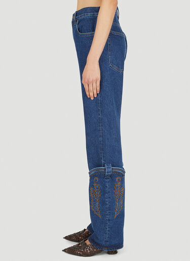 Y/Project Cowboy Cuff Jeans Blue ypr0349006