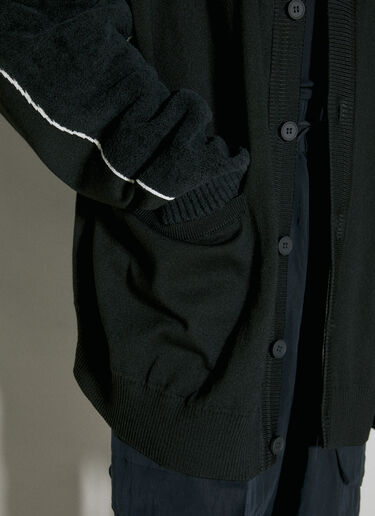 Logo Intarsia Cardigan Y-3 Logo Intarsia Cardigan Black yyy0354002