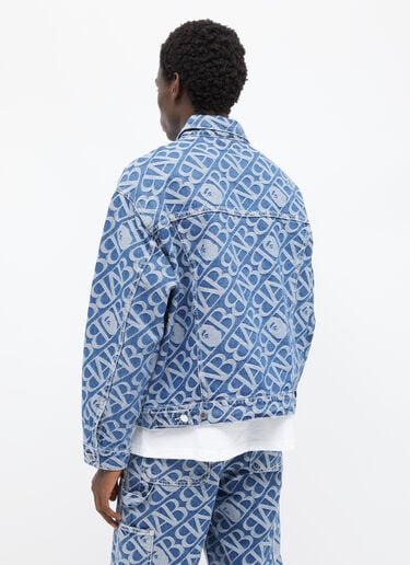 Monogram Metal One Point BAPE Denim Jacket A BATHING APE® Monogram Metal One Point BAPE Denim Jacket Blue aba0154007