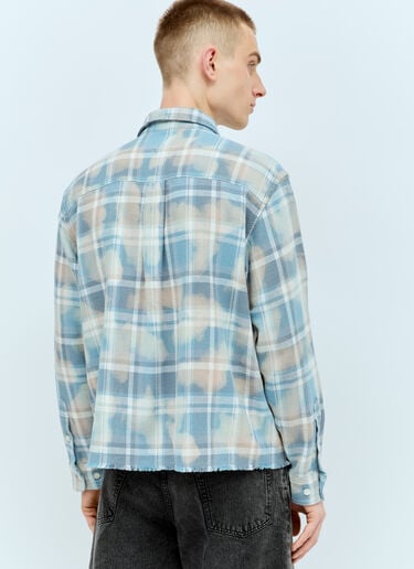 Bleached BAPE Check Zip Shirt A BATHING APE® Bleached BAPE Check Zip Shirt Beige aba0156001