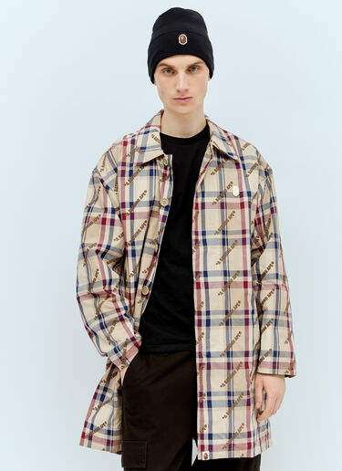 로고 패치 비니 A BATHING APE® 로고 패치 비니 블랙 aba0156015