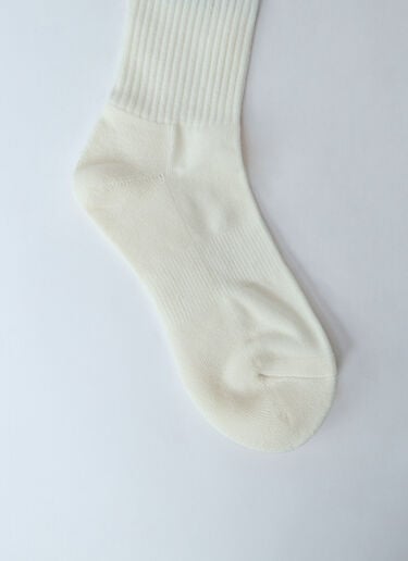 Logo Print Socks A BATHING APE® Logo Print Socks White aba0158001