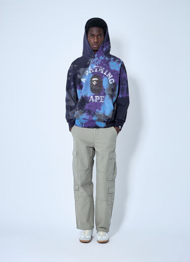 A BATHING APE® 扎染连帽运动衫  紫色 aba0158003