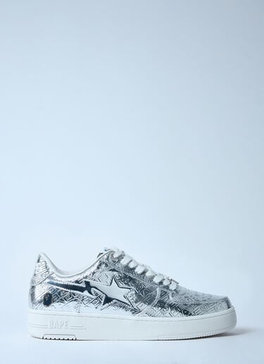 A BATHING APE® Bape Sta #5 Sneakers Silver aba0159002