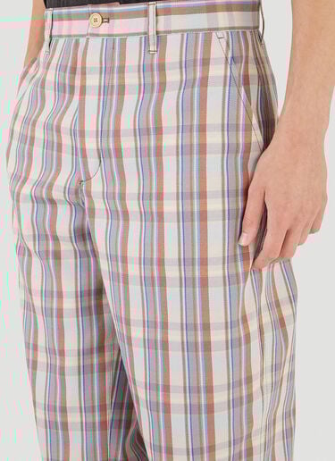 Check Straight-Leg Pants Acne Studios Check Straight-Leg Pants Purple acn0146027