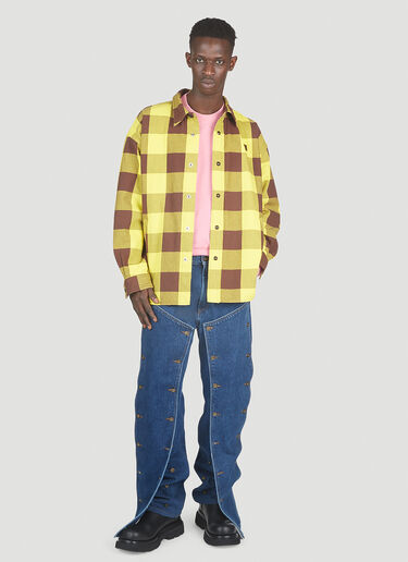 Padded Check Overshirt Acne Studios Padded Check Overshirt Yellow acn0151011