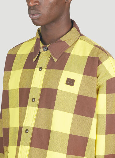 Padded Check Overshirt Acne Studios Padded Check Overshirt Yellow acn0151011