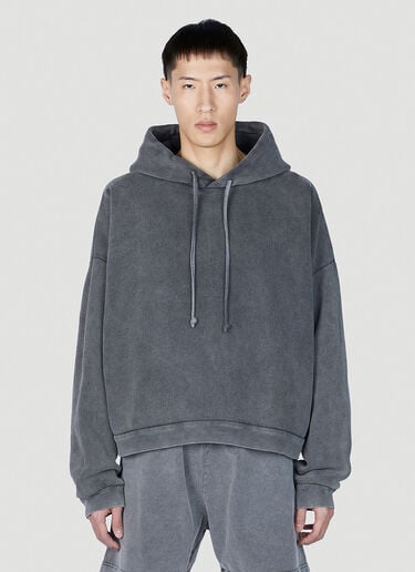 Acne Studios Faded Wash Hooded Sweatshirt Dark Grey acn0152017