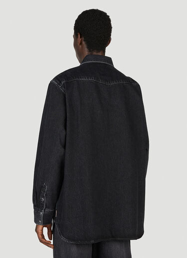 Oversized Denim Shirt Acne Studios Oversized Denim Shirt Black acn0153006