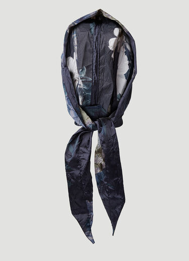 真丝花卉帽 Acne Studios 真丝花卉帽 藏蓝色 acn0154032