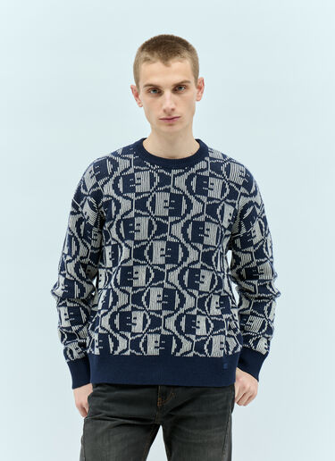 Acne Studios 提花圆领针织衫 藏蓝色 acn0155003