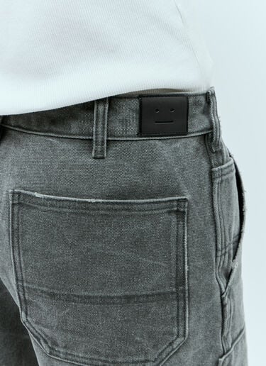 Acne Studios Patch Canvas Pants Grey acn0155009