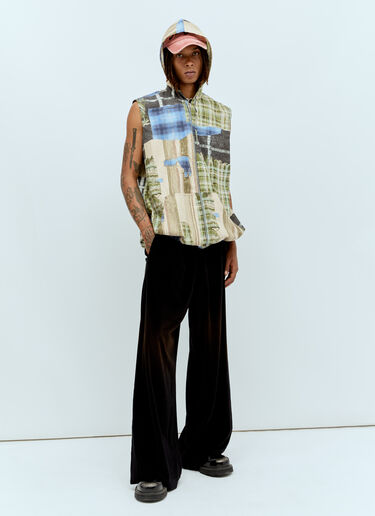 格纹印花背心 Acne Studios 格纹印花背心 绿色 acn0156006