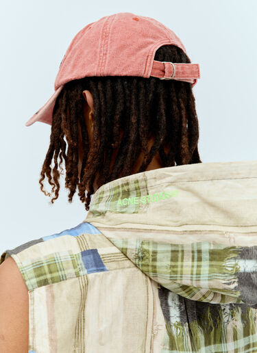 3D Embroidered-Logo Baseball Cap Acne Studios 3D Embroidered-Logo Baseball Cap Pink acn0156020