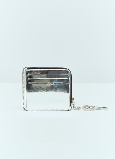 Acne Studios 금속성 로고 프린트 지갑  실버 acn0156027