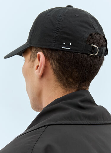 Metal Face-Patch Baseball Cap Acne Studios Metal Face-Patch Baseball Cap Black acn0157036