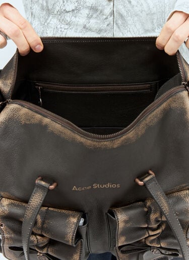 Acne Studios 멀티 포켓 토트 백 브라운 acn0158019